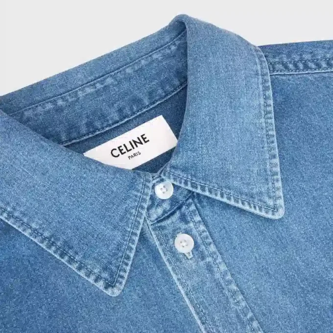 Chemise en denim de coton