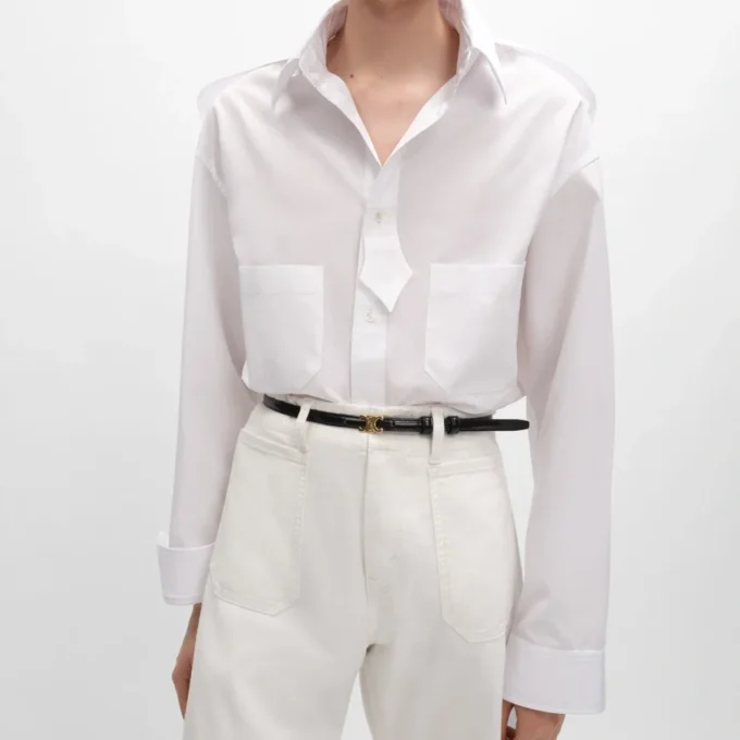 Chemise en popeline de coton