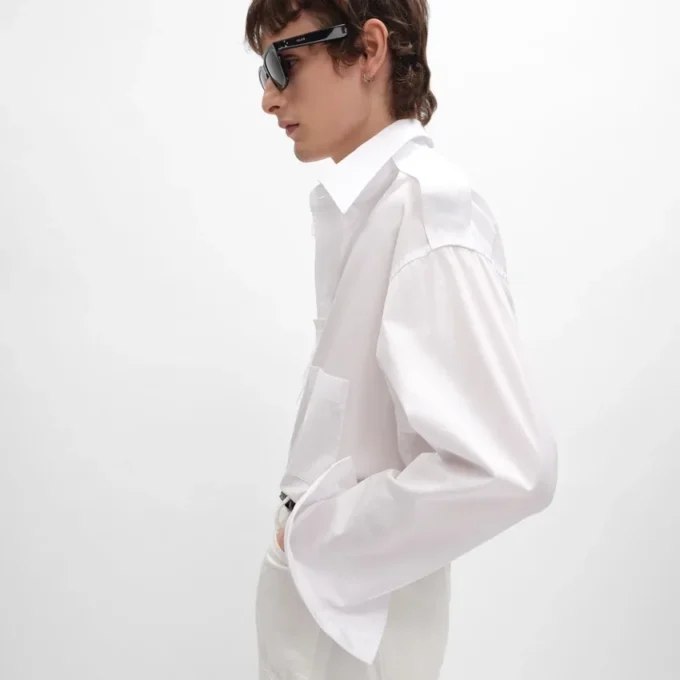 Chemise en popeline de coton