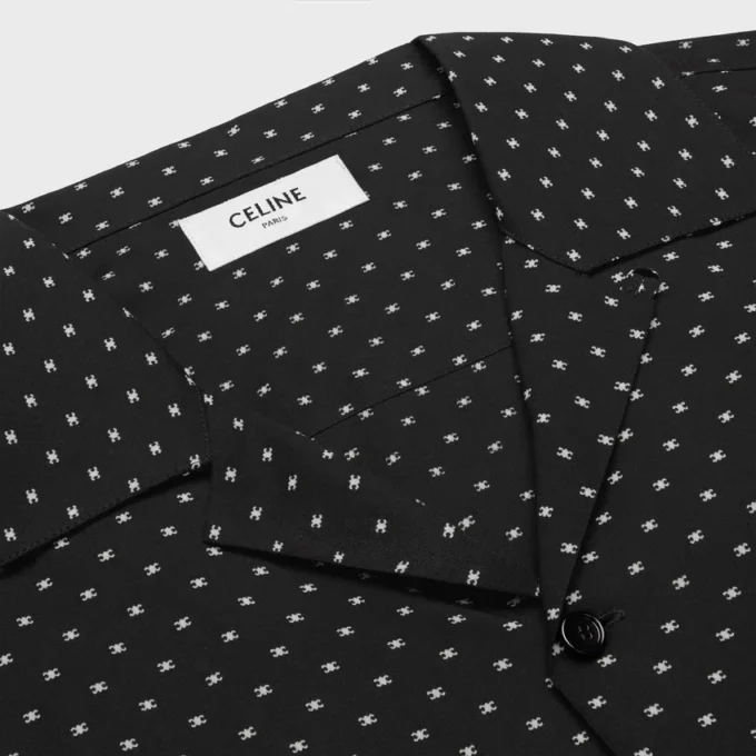 Chemise hawaïenne en viscose imprimée