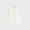 Chemise Lavallière en twill de soie