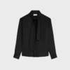 Chemise Lavallière en twill de soie