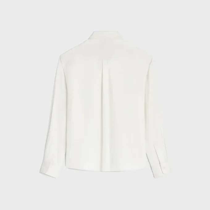 Chemise Lavallière en twill de soie
