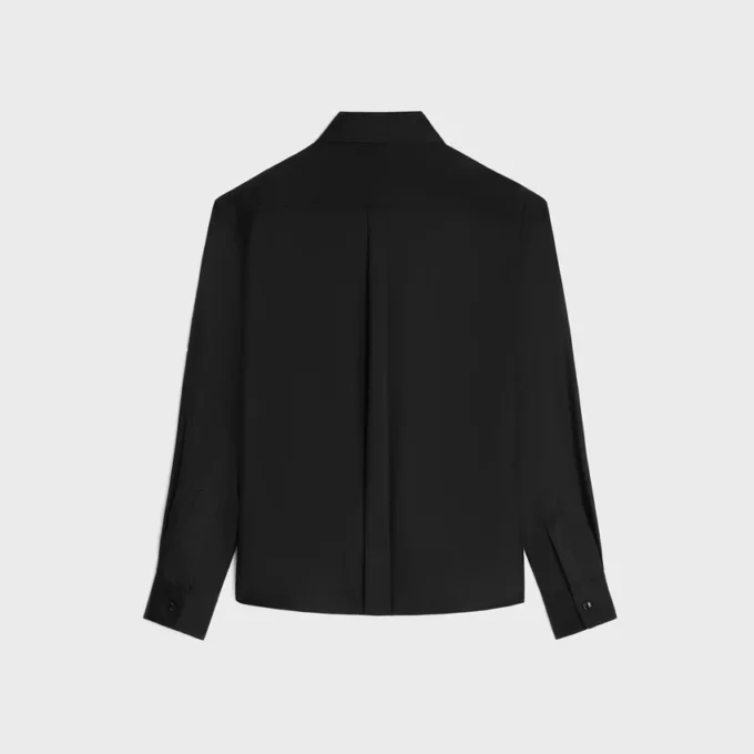 Chemise Lavallière en twill de soie