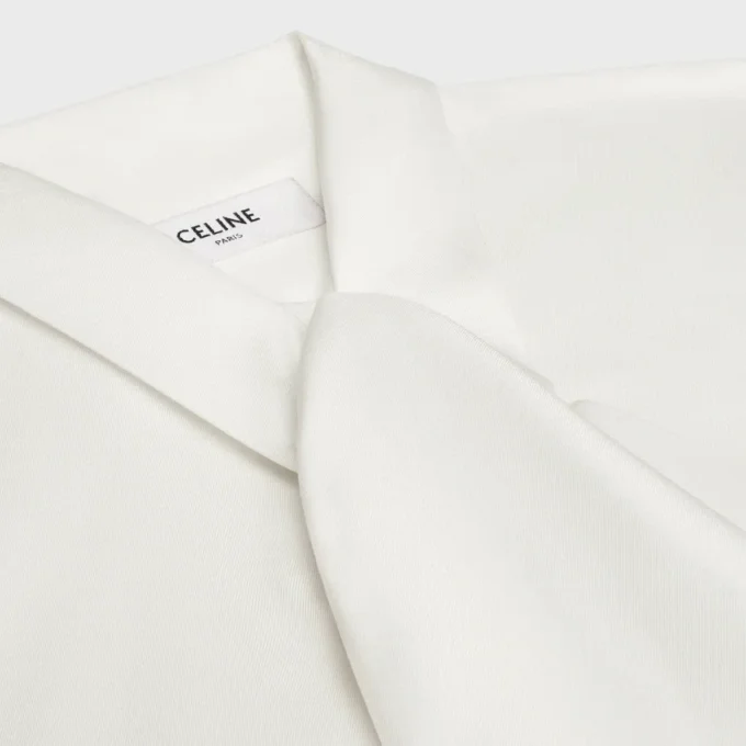Chemise Lavallière en twill de soie