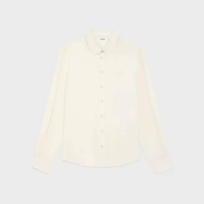 Chemise Mia en crêpe de soie et acétate Chemise Mia en crêpe de soie et acétate