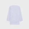 Chemise oversize en coton chambray rayé Chemise oversize en coton chambray rayé