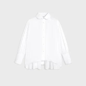 Chemise oversize en popeline de coton
