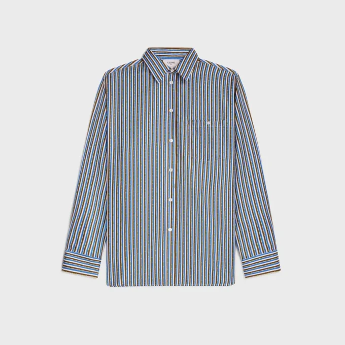 Chemise oversize en twill de soie