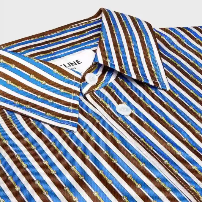 Chemise oversize en twill de soie
