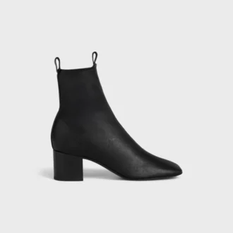 Cheri – Bottines zippées en cuir d&rsquo;agneau extensible