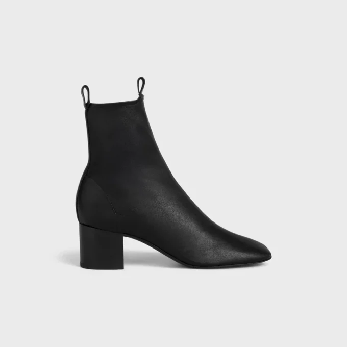 Cheri – Bottines zippées en cuir d’agneau extensible Cheri – Bottines zippées en cuir d’agneau extensible