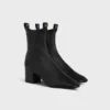 Cheri – Bottines zippées en cuir d’agneau extensible Cheri – Bottines zippées en cuir d’agneau extensible