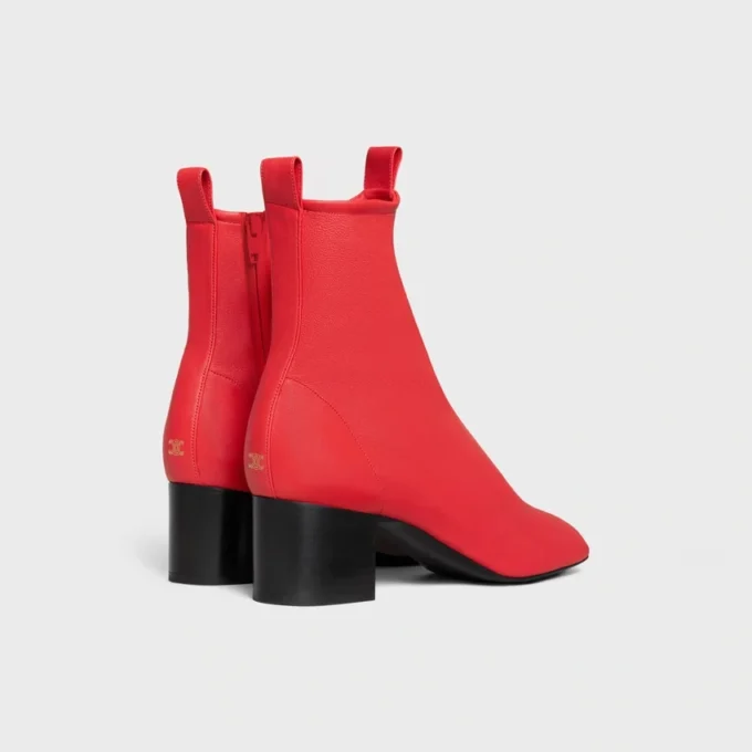 Cheri – Bottines zippées en cuir d’agneau extensible Cheri – Bottines zippées en cuir d’agneau extensible