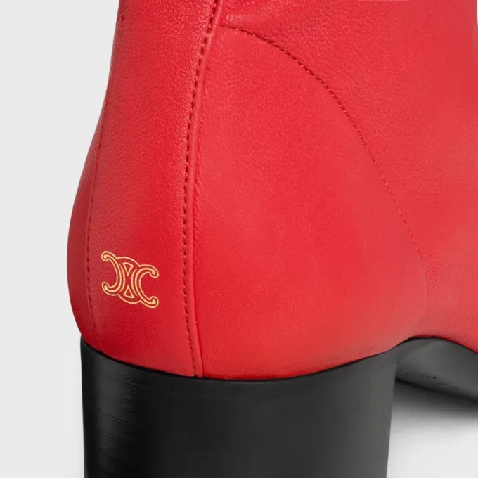 Cheri – Bottines zippées en cuir d’agneau extensible Cheri – Bottines zippées en cuir d’agneau extensible