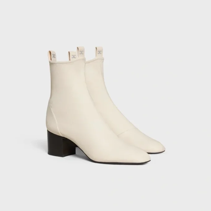 Cheri – Bottines zippées en cuir d’agneau extensible Cheri – Bottines zippées en cuir d’agneau extensible