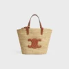 Classic Panier CELINE en raphia et cuir de veau Classic Panier CELINE en raphia et cuir de veau