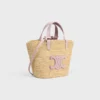 Classic Panier CELINE en raphia et cuir de veau Classic Panier CELINE en raphia et cuir de veau