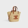 Classic Panier CELINE en raphia et cuir de veau Classic Panier CELINE en raphia et cuir de veau