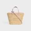 Classic Panier CELINE en raphia et cuir de veau Classic Panier CELINE en raphia et cuir de veau