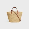 Classic Panier CELINE en raphia et cuir de veau Classic Panier CELINE en raphia et cuir de veau