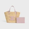 Classic Panier CELINE en raphia et cuir de veau Classic Panier CELINE en raphia et cuir de veau