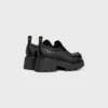Céline Triomphe – Mocassins en cuir de veau tanné végétal et cuir de veau