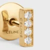Clou d&rsquo;oreille CELINE en or jaune et diamants