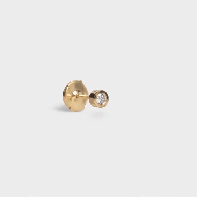 Clou d’oreille CELINE Sentimental Brillant en or jaune et diamant Clou d’oreille CELINE Sentimental Brillant en or jaune et diamant