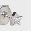 Clous d&rsquo;oreilles CELINE en or blanc et diamants