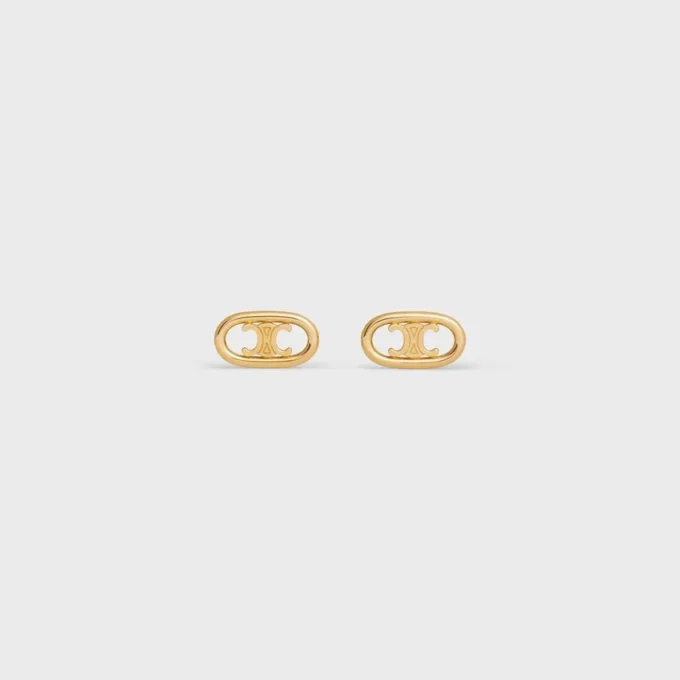 Clous d&rsquo;oreilles Maillon Triomphe en or jaune