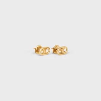 Clous d’oreilles Maillon Triomphe en or jaune Clous d’oreilles Maillon Triomphe en or jaune