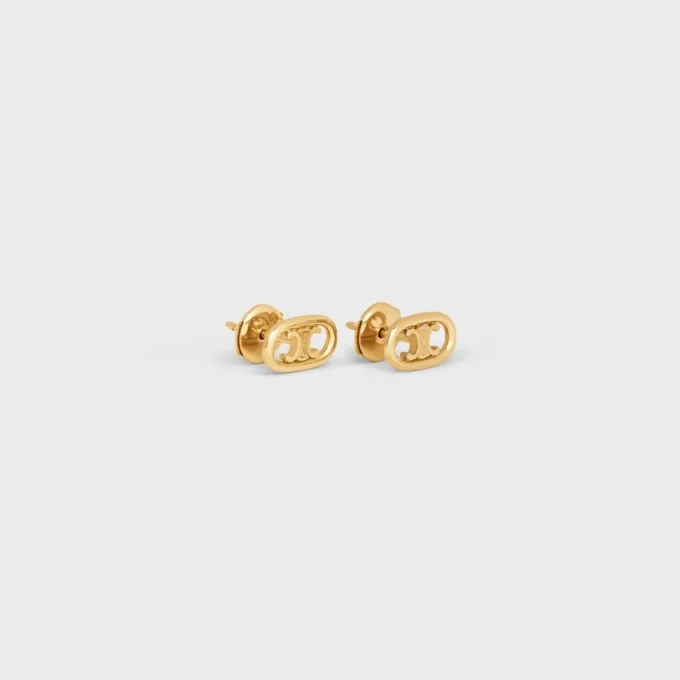 Clous d&rsquo;oreilles Maillon Triomphe en or jaune