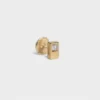 Clous d&rsquo;oreilles Sentimental Double Square de CELINE en or jaune et diamant