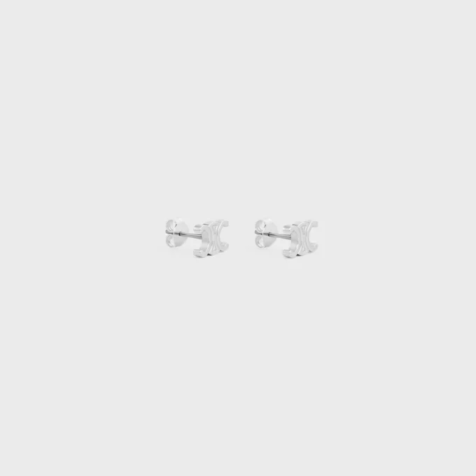 Clous d’oreilles Triomphe en laiton avec finition rhodiée Clous d’oreilles Triomphe en laiton avec finition rhodiée