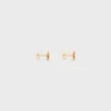 Clous d’oreilles Triomphe en strass et laiton avec finition dorée Clous d’oreilles Triomphe en strass et laiton avec finition dorée