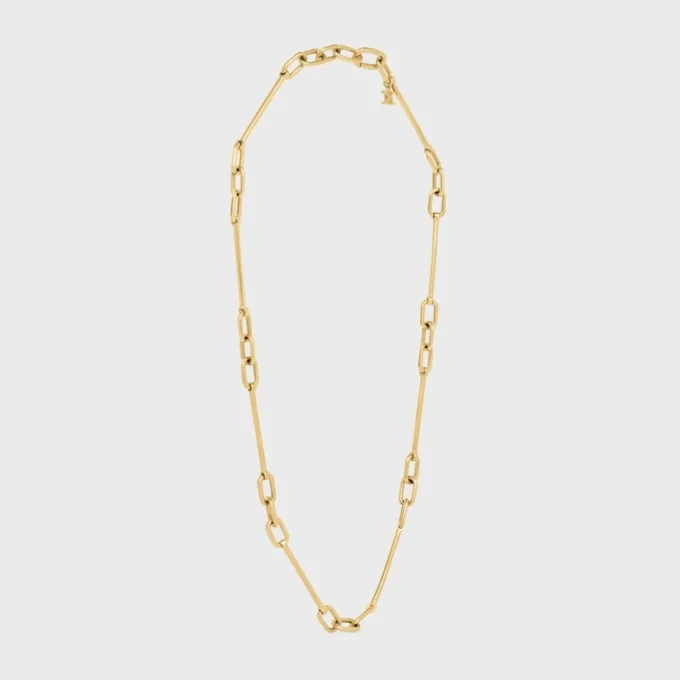 Collier à breloques en laiton avec finition dorée Collier à breloques en laiton avec finition dorée