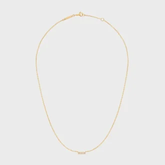 Collier CELINE Line en or jaune et diamants