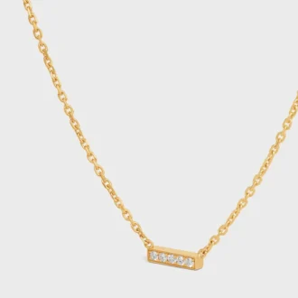 Collier CELINE Line en or jaune et diamants