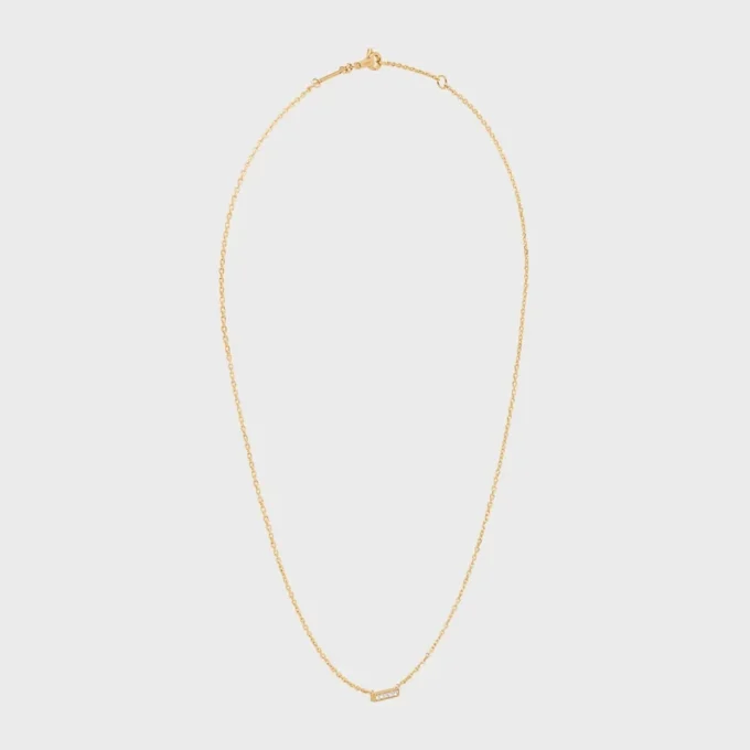 Collier CELINE Line en or jaune et diamants