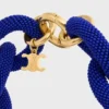 Collier CELINE à maillons en perles et laiton avec finition dorée