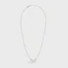 Collier CELINE Monochroms en perles de verre et laiton avec finition rhodiée Collier CELINE Monochroms en perles de verre et laiton avec finition rhodiée