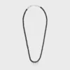 Collier CELINE Monochroms à perles en onyx et laiton avec finition rhodiée Collier CELINE Monochroms à perles en onyx et laiton avec finition rhodiée