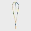 Collier à cordon CELINE Charms en soie et laiton avec finition dorée