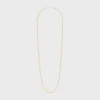 Collier long à breloques en laiton avec finition or et rhodium Collier long à breloques en laiton avec finition or et rhodium