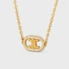 Collier Maillon Triomphe en or jaune et diamants