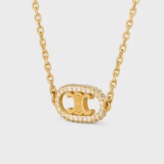 Collier Maillon Triomphe en or jaune et diamants