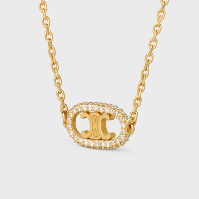 Collier Maillon Triomphe en or jaune et diamants