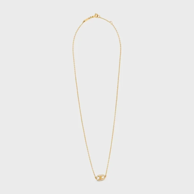 Collier Maillon Triomphe en or jaune et diamants