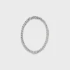 Collier Triomphe Gourmette en laiton avec finition rhodiée Collier Triomphe Gourmette en laiton avec finition rhodiée